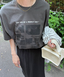 フォトプリントグラフィックTシャツ（chiica select） / プリントT モノトーン モノクロ フォトデザイン