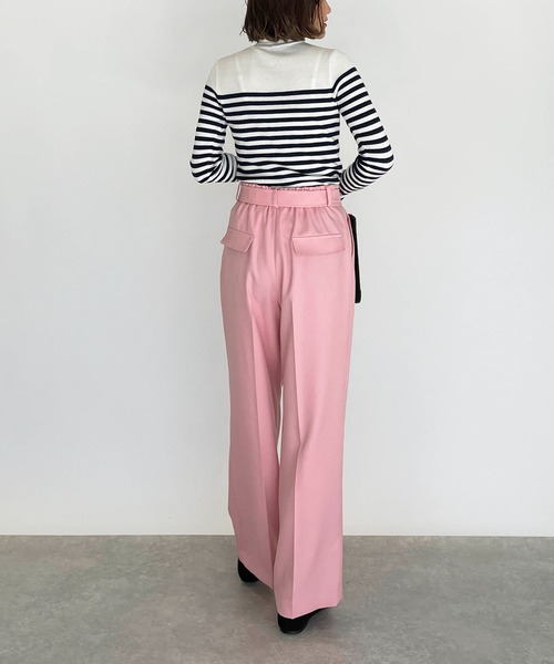DIARIUM（ディアリウム）の「【日本製】ベルト付きワイドパンツ（その他パンツ・レディース・ピンク/キャメル・M）」の20枚目の写真