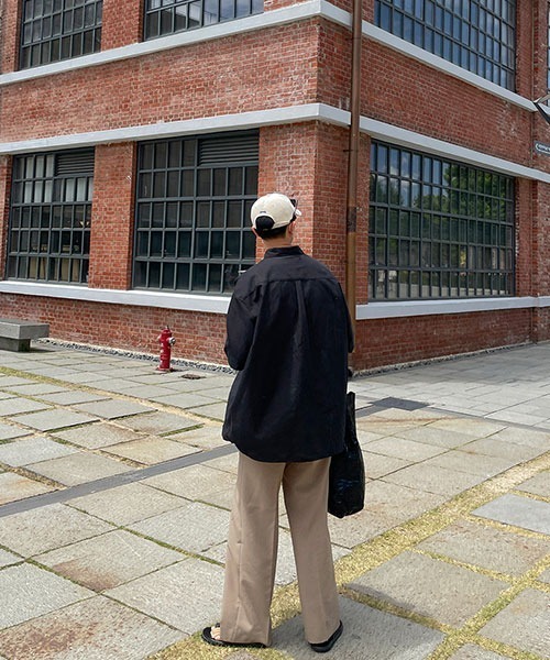 ASCLO（エジュクロ）の「ASCLO  Oxford Short Sleeve Shirt (4color)（シャツ/ブラウス・メンズ・ホワイト/スカイブルー/ブラック/ライトイエロー・FREE）」の17枚目の写真