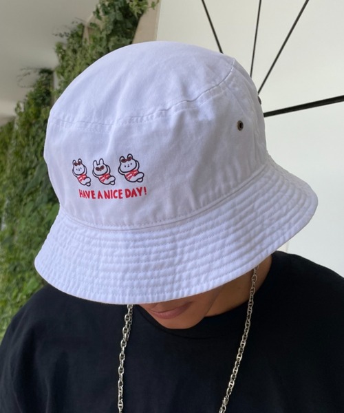 CIAOPANIC（チャオパニック）の「【きっこうちゃん×CIAOPANIC】コラボハット（ハット・メンズ・カーキ/ネイビー/ホワイト・FREE）」の2枚目の写真