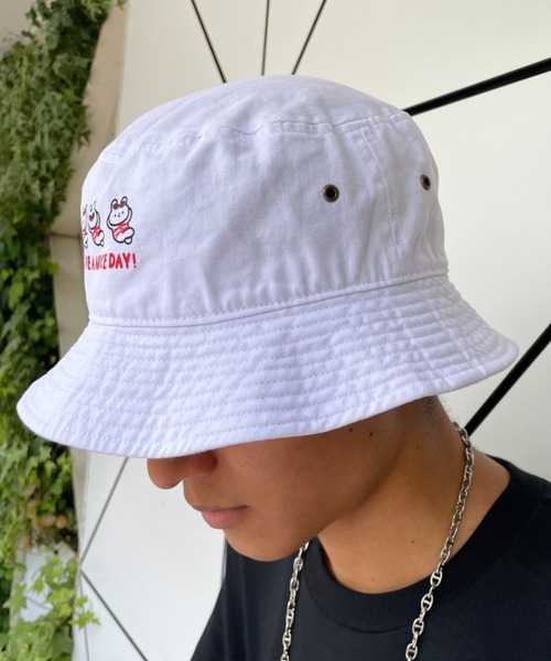 CIAOPANIC（チャオパニック）の「【きっこうちゃん×CIAOPANIC】コラボハット（ハット・メンズ・カーキ/ネイビー/ホワイト・FREE）」の5枚目の写真