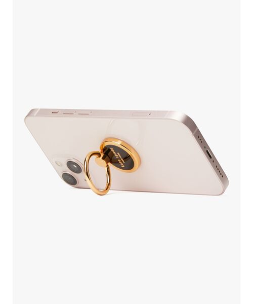 【kate spade】スマホリング エナメル ★ロゴ★ スタンド ロゴ エナメル リング スタンド | 全てのアウトレット | ケイト
