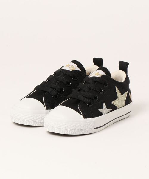 CONVERSE(コンバース)の「《CONVERSE》CHILD ALLSTAR N GLITTERSTAR SLIP OX(スニーカー・キッズ・ホワイト/ブラック・20.0cm/17.0cm/15.0cm/21.0cm/22.0cm/18.0cm/16.0cm/19.0cm)」の1枚目の写真