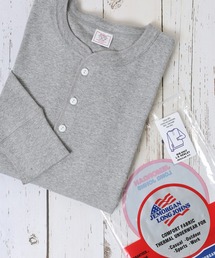 FUNALIVE（ファンアライブ）の「JEMORGAN ワッフル/フライス 長袖 ヘンリーネック ロンT（パック入）（Tシャツ/カットソー）」