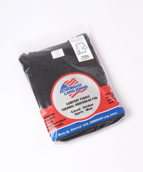 JEMORGAN(ジェーイーモーガン)の「JEMORGAN ワッフル/フライス 長袖 ヘンリーネック ロンT(パック入)(Tシャツ/カットソー・メンズ・ナチュラル/カーキ/ネイビー/ブラック/ホワイト/杢グレー/チャコール/ホワイト系/グレー系2/ブラック系/グレー系1・XL/M/S/L)」の22枚目の写真