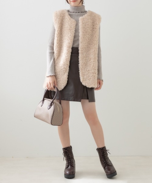 OLIVE des OLIVE（オリーブデオリーブ）の「タンク底レースアップブーツ（ブーツ・レディース・ブラック/ダークブラウン・SMALL/MEDIUM/LARGE）」の9枚目の写真