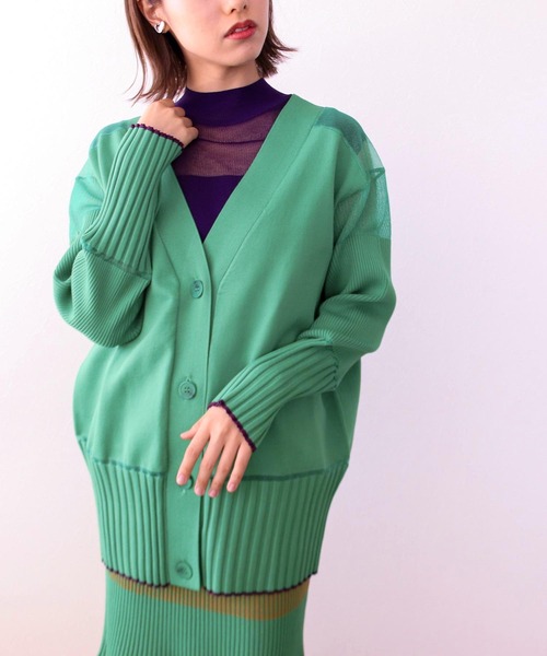 Three Four Time（ｽﾘｰﾌｫｰﾀｲﾑ）の「シアーマルチリブニットロング