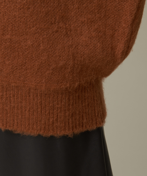 NOMINE（ノミネ）の「モヘアライクスクエアニット（ニット/セーター・レディース・イエロー/グリーン/キャメル/ダークネイビー・フリー）」の20枚目の写真
