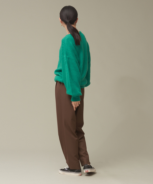 NOMINE（ノミネ）の「モヘアライクスクエアニット（ニット/セーター・レディース・イエロー/グリーン/キャメル/ダークネイビー・フリー）」の11枚目の写真