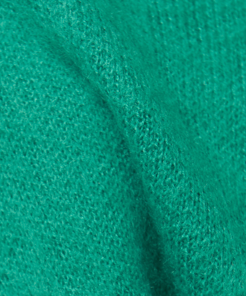 NOMINE（ノミネ）の「モヘアライクスクエアニット（ニット/セーター・レディース・イエロー/グリーン/キャメル/ダークネイビー・フリー）」の9枚目の写真