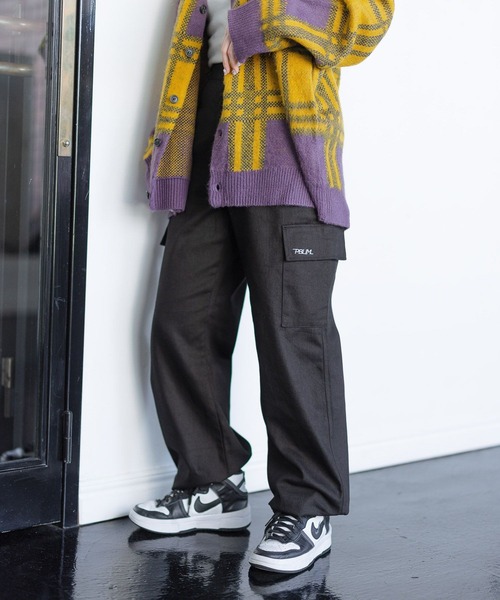 PBLIM（ページボーイリム）の「PAGEBOYLIM/ワークカーゴパンツ（カーゴパンツ・レディース・ブラック/カーキ/アイボリー/ボルドー・FREE）」の5枚目の写真