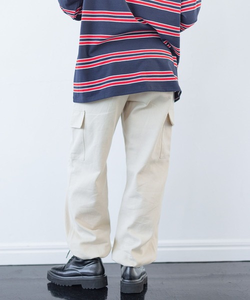PBLIM（ページボーイリム）の「PAGEBOYLIM/ワークカーゴパンツ（カーゴパンツ・レディース・ブラック/カーキ/アイボリー/ボルドー・FREE）」の15枚目の写真