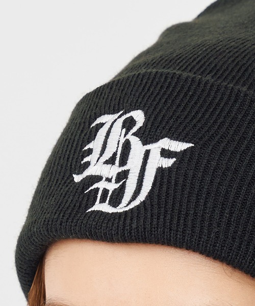 BACK TO THE FIELD（バック トゥー ザ フィールド）の「BTTFオールドイングリッシュ刺繍ビーニー（ニットキャップ/ビーニー・レディース・ブラック/ベージュ/ピンク/オレンジ/ブルー/ブルー系/ホワイト/ピンク系/グレー・FREE）」の15枚目の写真