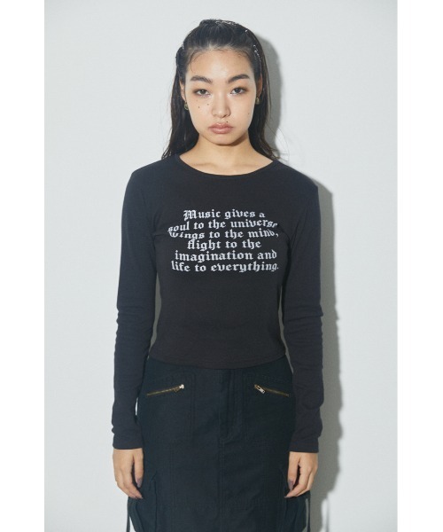 LAGUA GEM ラグアジェム BIG PRINT ロングTシャツ LAGUA GEM BIG PRINT ロングTシャツ