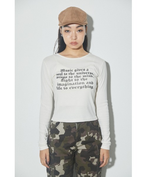 LAGUA GEM ラグアジェム BIG PRINT ロングTシャツ LAGUA GEM（ラグアジェム）の「LG PRINT BIG Tシャツ（Tシャツ