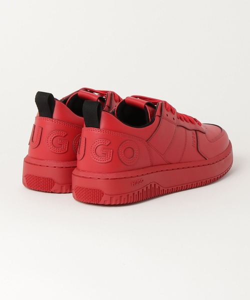 HUGO（ヒューゴ）の「テクニカルファブリック ラージロゴ バスケットボールスタイル スニーカー（スニーカー・メンズ・ホワイト/レッド/ブラック・42/44/39/41/43/45/40）」の6枚目の写真