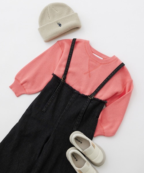 CIAOPANIC TYPY（チャオパニックティピー）の「□【KIDS】OSOROスウェットライクニット（ニット/セーター・キッズ・ピンク/ブラック/グリーン/グレー/ブルー/イエロー/ホワイト/ブラウン・L/XXL/M/XL/S）」の14枚目の写真