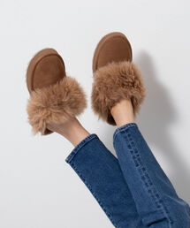 EMU Australia（エミューオーストラリア）の「【EMU/エミュ】Jolie Sharky Curly カーリーファースリッパ（サンダル）」