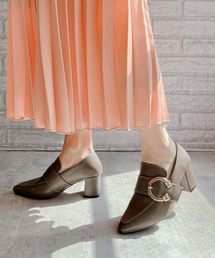 Noubel Voug Relax | チャンキーヒールベルトデザインパンプス(パンプス)