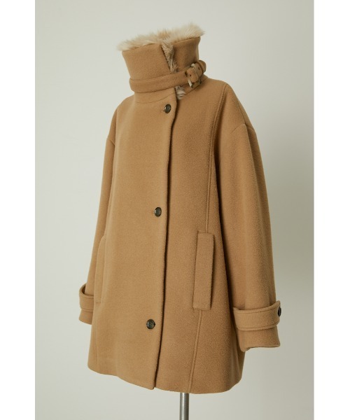 RIM.ARK ハイスタンドカラー ファーコート RIM.ARK ハイスタンドカラー ファーコート