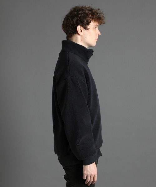 LANVIN en Bleu（ランバンオンブルー）の「Wジップ スタンドボアブルゾン(ライトアウター)（その他アウター・メンズ・ブラック/ネイビー・46/48/50/52）」の7枚目の写真