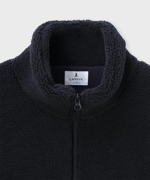 LANVIN en Bleu（ランバンオンブルー）の「Wジップ スタンドボアブルゾン(ライトアウター)（その他アウター・メンズ・ブラック/ネイビー・46/48/50/52）」の5枚目の写真