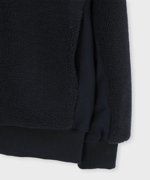 LANVIN en Bleu（ランバンオンブルー）の「Wジップ スタンドボアブルゾン(ライトアウター)（その他アウター・メンズ・ブラック/ネイビー・46/48/50/52）」の11枚目の写真