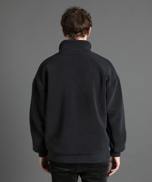 LANVIN en Bleu（ランバンオンブルー）の「Wジップ スタンドボアブルゾン(ライトアウター)（その他アウター・メンズ・ブラック/ネイビー・46/48/50/52）」の20枚目の写真