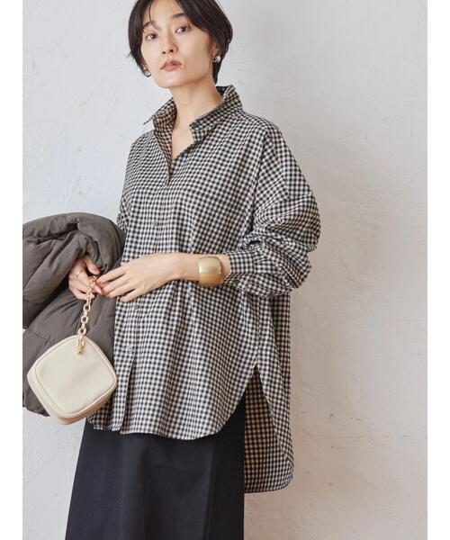 AMERICAN HOLIC(アメリカンホリック)の「綿ビエラチェックシャツ(シャツ/ブラウス・レディース・ブルー系その他5/ブラウン系その他4/その他5/グレー系その他3・M/L)」の15枚目の写真
