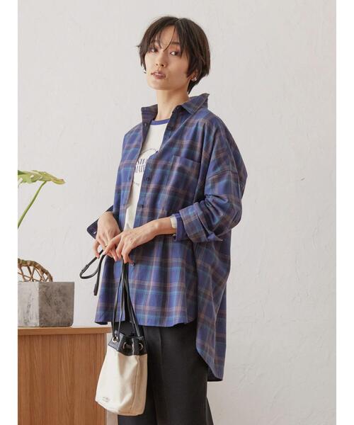 AMERICAN HOLIC(アメリカンホリック)の「綿ビエラチェックシャツ(シャツ/ブラウス・レディース・ブルー系その他5/ブラウン系その他4/その他5/グレー系その他3・M/L)」の21枚目の写真