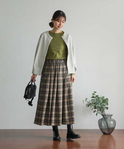 URBAN RESEARCH DOORS（アーバンリサーチドアーズ）の「『WEB/一部店舗限定サイズ』針抜き長袖カットソー（Tシャツ/カットソー・レディース・ブラック/ブルー/ホワイト系その他/グリーン系その他・MEDIUM/LARGE）」の20枚目の写真