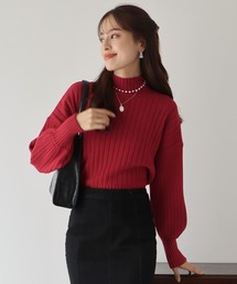 BLUEEAST | ハイネックリブニット(ニット/セーター)