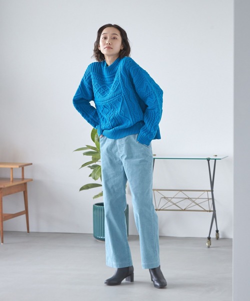 niko and...(ニコアンド)の「洗えるビタミンカラーケーブルプルオーバー(ニット/セーター・レディース・アイボリー/ブルー/オレンジ/イエロー・LARGE/MEDIUM)」の21枚目の写真