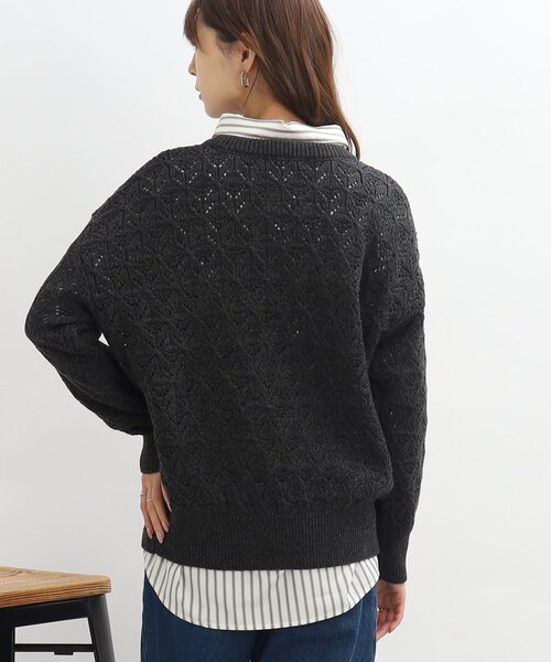 SHOO・LA・RUE(シューラルー)の「◆透かし柄ニットプルオーバー(ニット/セーター・レディース・アイボリー/グレー系その他/ブラウン系/ピンク系・00)」の14枚目の写真
