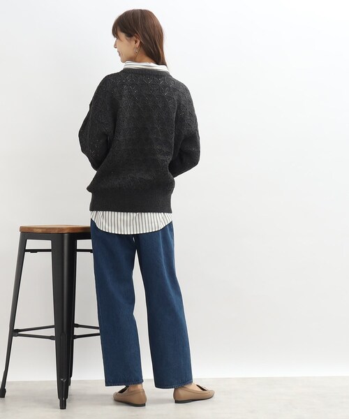 SHOO・LA・RUE(シューラルー)の「◆透かし柄ニットプルオーバー(ニット/セーター・レディース・アイボリー/グレー系その他/ブラウン系/ピンク系・00)」の17枚目の写真