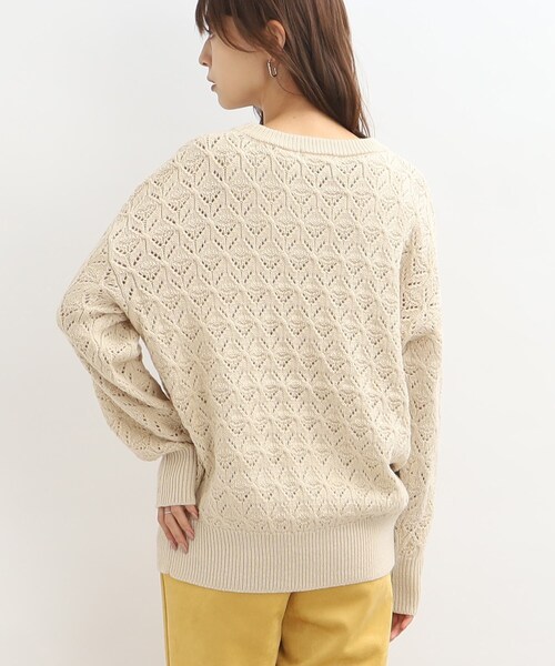SHOO・LA・RUE(シューラルー)の「◆透かし柄ニットプルオーバー(ニット/セーター・レディース・アイボリー/グレー系その他/ブラウン系/ピンク系・00)」の21枚目の写真