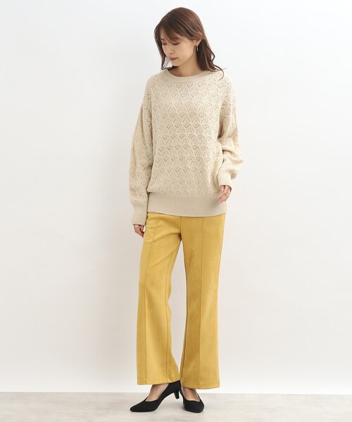 SHOO・LA・RUE(シューラルー)の「◆透かし柄ニットプルオーバー(ニット/セーター・レディース・アイボリー/グレー系その他/ブラウン系/ピンク系・00)」の22枚目の写真