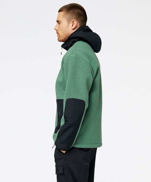 NEW BALANCE（ニューバランス）の「NB AT ボアジャケット（ブルゾン・メンズ・グリーン/ブラック・SMALL/LARGE/MEDIUM/XX-LARGE/X-LARGE）」の6枚目の写真