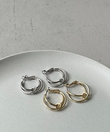 【cheriella】ストリングノットデザインフープピアス