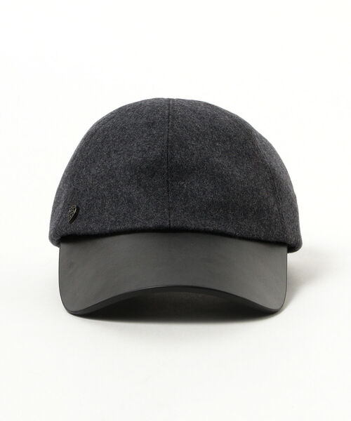 BEAMS F（ビームスエフ）の「HELEN KAMINSKI × BEAMS F / 別注 ウールカシミヤ ベースボール キャップ（ハット・メンズ・チャコールグレー・LARGE）」の2枚目の写真