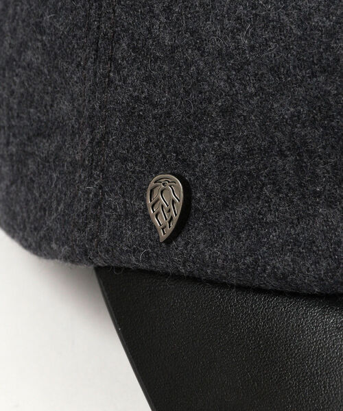 BEAMS F（ビームスエフ）の「HELEN KAMINSKI × BEAMS F / 別注 ウールカシミヤ ベースボール キャップ（ハット・メンズ・チャコールグレー・LARGE）」の4枚目の写真