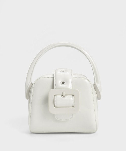 CHARLES & KEITH Lula ルラ パテントベルトバッグ　新品未使用 ☆CHARLES&KEITH☆Lula ルラ パテントベルトバッグ/送料込