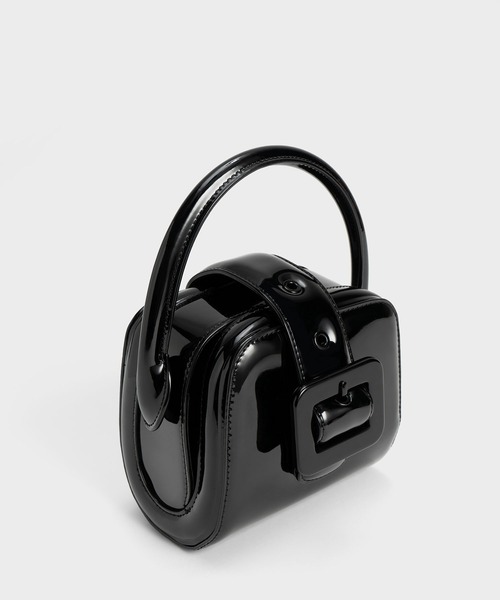 CHARLES & KEITH Lula ルラ パテントベルトバッグ　新品未使用 CHARLES&KEITH チャールズ＆キース Lula ルラ パテントベルト