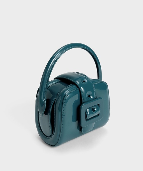 CHARLES & KEITH Lula ルラ パテントベルトバッグ　新品未使用 ☆CHARLES&KEITH☆Lula ルラ パテントベルトバッグ/送料込