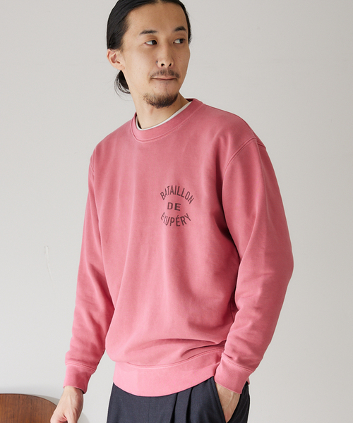 HEAR MY NAME（ヒアマイネーム）の「【HEAR MY NAME / ヒアマイネーム】別注ピグメントスウェット（Tシャツ/カットソー・メンズ・ライトグレー/ブラック/ピンク・LARGE/X-LARGE）」の9枚目の写真