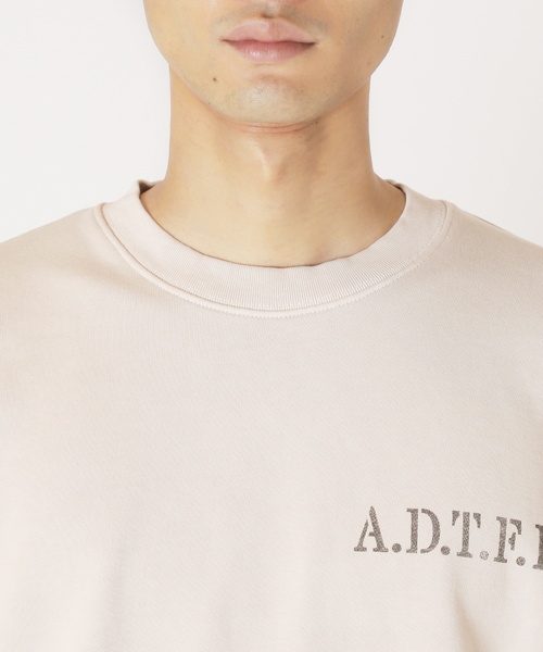 HEAR MY NAME（ヒアマイネーム）の「【HEAR MY NAME / ヒアマイネーム】別注ピグメントスウェット（Tシャツ/カットソー・メンズ・ライトグレー/ブラック/ピンク・LARGE/X-LARGE）」の21枚目の写真