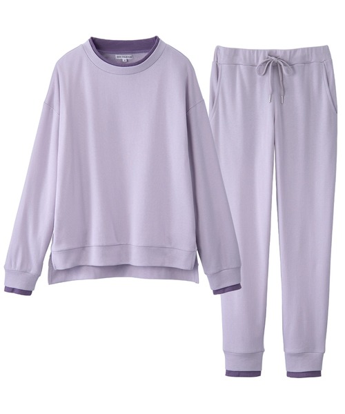 ウェア yu セール】レイヤード風プルオーバーセット（ルームウェア/パジャマ