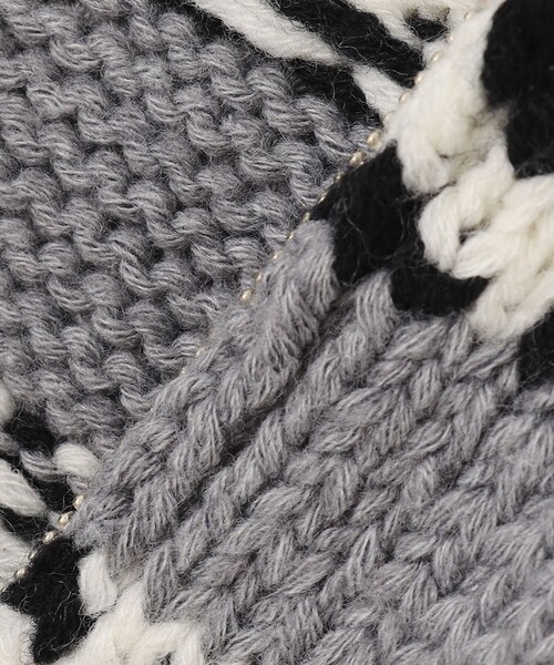 23区（ニジュウサンク）の「【SLOW】カウチンジャガード ジップ カーディガン（カーディガン/ボレロ・レディース・ライトグレー系1/ダークブラウン系1/アイボリー系1・38）」の8枚目の写真