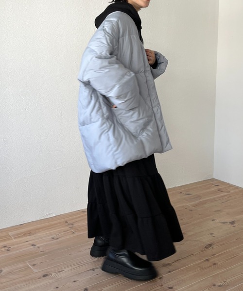 wee9s(ウィークス)の「daily sweat hoodie one piece / デイリースウェットフーディーワンピース(ワンピース・レディース・グレー/ブラック・FREE)」の21枚目の写真