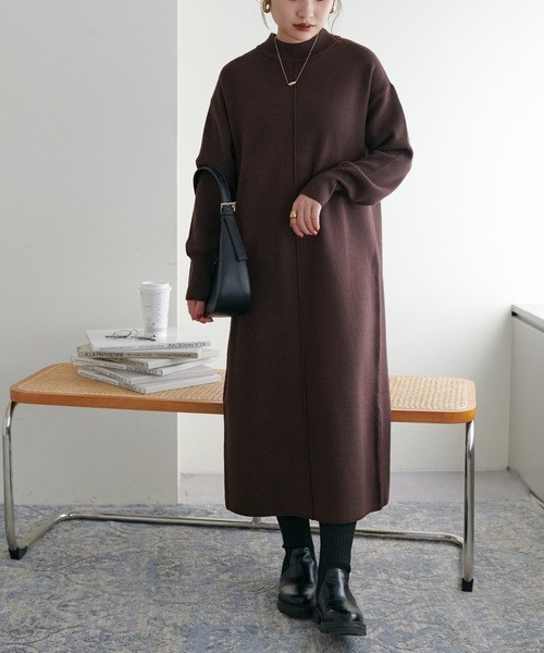 べっ甲dかんベルト付ききれいめニットワンピース Mサイズ ワンピース Natural Couture ナチュラルクチュール のファッション通販 Zozotown